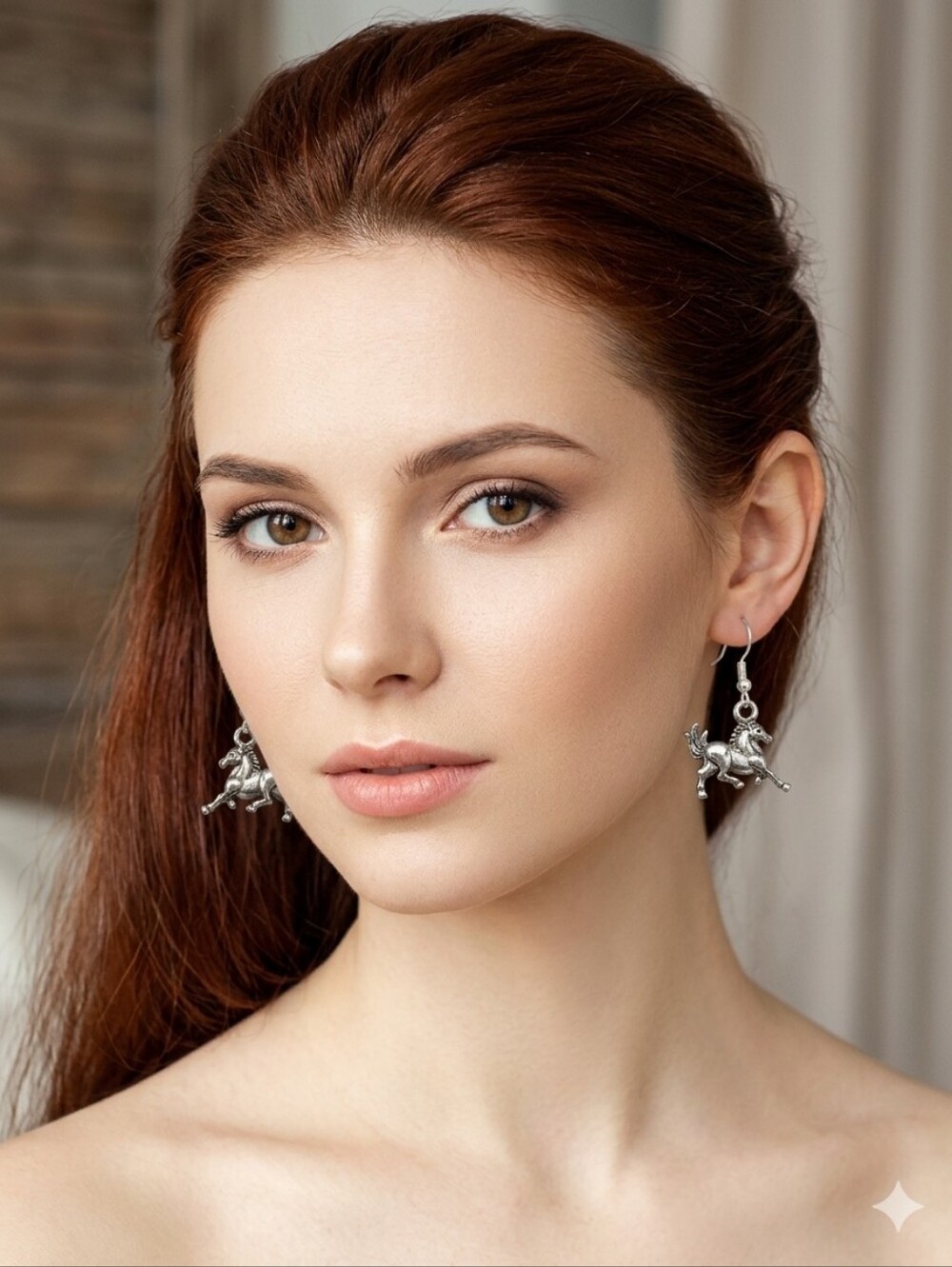 Silver Unicorn Dangle Earrings - Women Jewelry